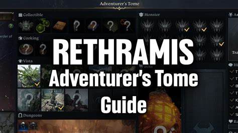 Rethramis adventurer - In this video I show you ALL MONSTER LOCATIONS for the continent RETHRAMIS in Lost Ark! This guide video shows all the monsters you need to kill in order to ... 